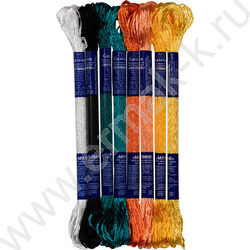 Нитки для вышивания мулине "Расписная шкатулка" 100%вискоза 8цв*8м NEW | Фото 2