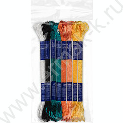 Нитки для вышивания мулине "Расписная шкатулка" 100%вискоза 8цв*8м NEW | Фото 3