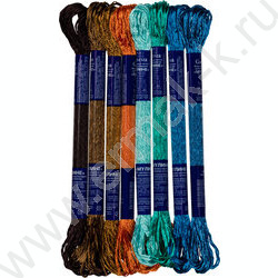Нитки для вышивания мулине "Марокканская мозаика" 100%вискоза 8цв*8м NEW | Фото 2