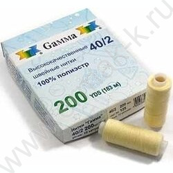 Швейные нитки (полиэстер) белые 183м NEW | Фото 2