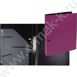 Папка 2 кольца 30мм "Esthetics" фактура "soft-touch" 0,8мм, карман внутр./ вмест.250л /бургунди | Фото 2