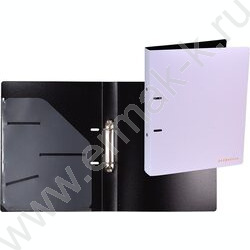 Папка 2 кольца 30мм "Esthetics" фактура "soft-touch" 0,8мм, карман внутр./ лавандово-пепельная | Фото 2