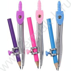 Готовальня  2предм /циркуль металлический 120 мм, карандаш чернографитный 89 мм NEW | Фото 1