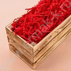 Бумажный наполнитель Кораллово-красный  50г ширина 3 мм NEW | Фото 3