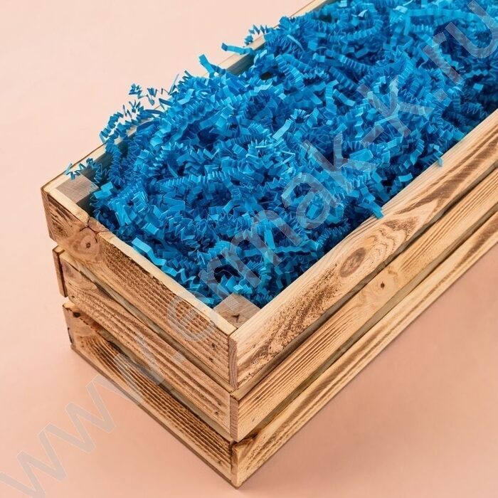 Бумажный наполнитель Синий  50г ширина 3 мм NEW | Фото 2