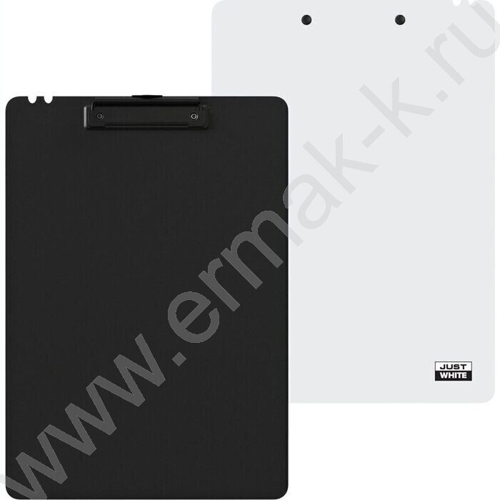 Клипборд А4 "JUST WHITE" /полипропилен /прижим с подвесом /белый | Фото 2