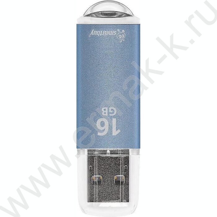 Съемный носитель информации 16GB USB Flash Drive <USB 2.0> синий (металл. корпус) "V-Cut" | Фото 1