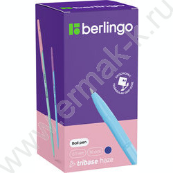 Ручка шар "Tribase haze" 0,7мм синяя /ассорти NEW | Фото 3