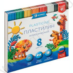 Пластилин   8цв 160г "КЛАССИЧЕСКИЙ" +стек NEW | Фото 1