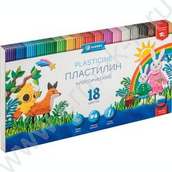Пластилин  18цв 360г "КЛАССИЧЕСКИЙ" +стек NEW | Фото 1