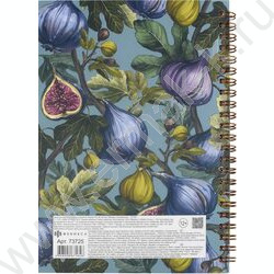 Книга д/записи кулинарных рецептов  60л А5 спираль "Инжир" NEW | Фото 6