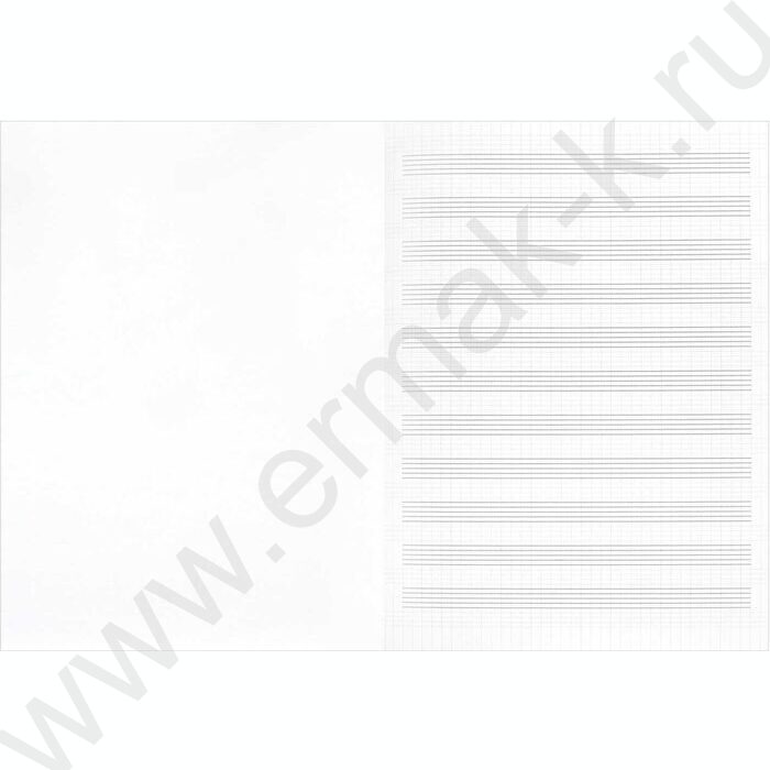 Тетрадь для нот 16л А4 "Котенок поет" /вспомогательные линии нотного стана для младшей школы NEW | Фото 2