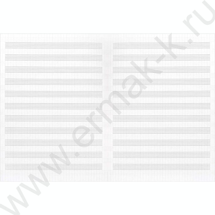 Тетрадь для нот 16л А4 "Котенок поет" /вспомогательные линии нотного стана для младшей школы NEW | Фото 3
