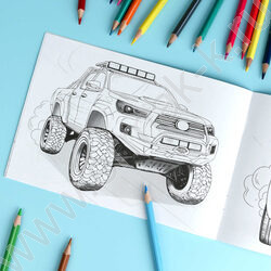 Раскраска 210*145 Крутые гонки.Внедорожники NEW | Фото 7