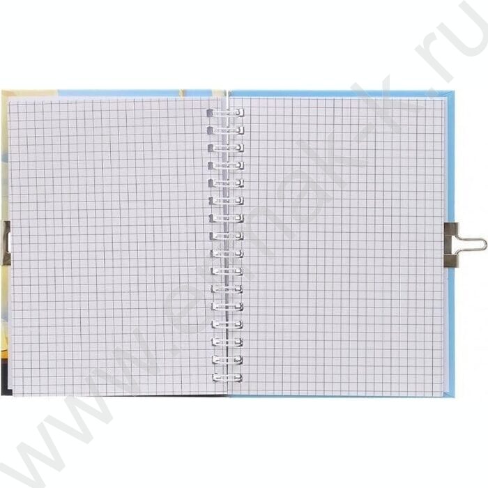 Блокнот  48л 15*11см "Девочка" спираль,цветная тв.обл. /ассорти/,блок-клетка.+замочек NEW | Фото 3