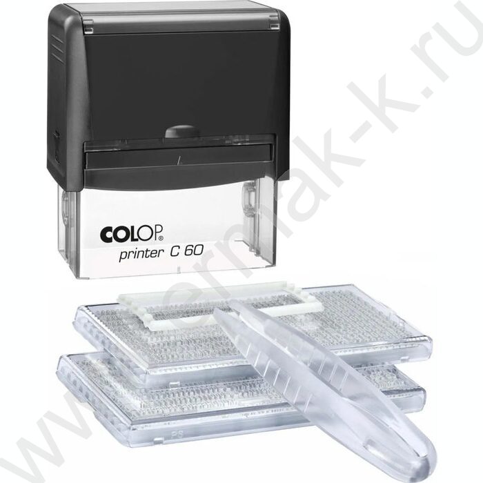 Штамп самонаборный автомат  9/7-ми строчный рус 76*37мм рамка,пластик (аналог 4926/DB,4927/DB) NEW | Фото 1