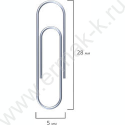 Скрепки 28мм /100шт оцинкованные NEW | Фото 2