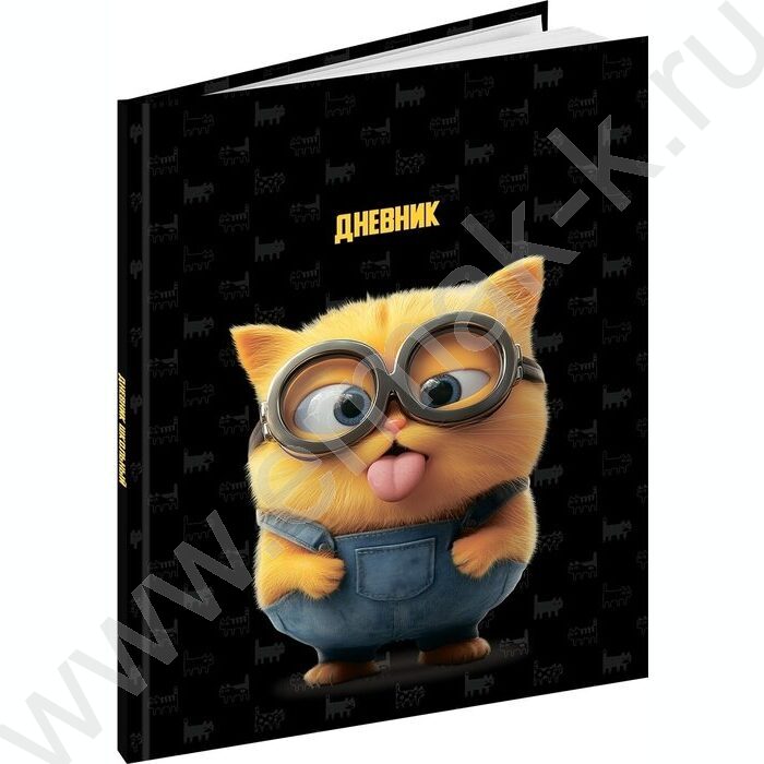 Дневник 1-11кл. /тв.обл./глянец "Забавный котик-5" NEW | Фото 1