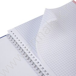 Тетрадь 120л А4 клетка/спираль/тв.обл. "Музыка цветов" /многоцветный срез, ламинация Soft-touch NEW | Фото 2