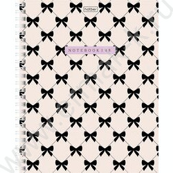 Тетрадь  48л клетка/спираль "Нежные акценты" /перфорация/тиснение/4вида NEW | Фото 3