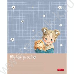 Тетрадь  48л клетка "Пушистые объятия" 5видов NEW | Фото 4