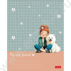 Тетрадь  48л клетка "Пушистые объятия" 5видов NEW | Фото 6