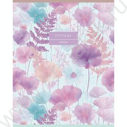 Тетрадь  48л клетка/пластик обл. "Дыхание цветов" ассорти NEW | Фото 5