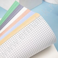 Тетрадь  96л клетка/спираль/перфорация на отрыв/многоцветный срез "Лаконично" /ламинация Soft-to NEW | Фото 4