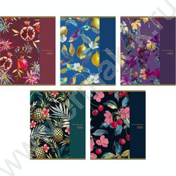 Тетрадь  96л клетка "Золотые фрукты" /глянц. ламин. /5видов NEW | Фото 1