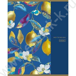 Тетрадь  96л клетка "Золотые фрукты" /глянц. ламин. /5видов NEW | Фото 3