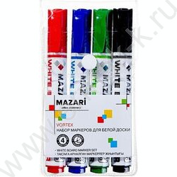 Маркер д/маркерных досок /набор  4цв/ 2-3мм круг NEW | Фото 1