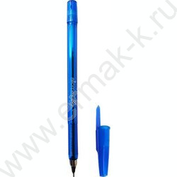 Ручка шар 0,7мм синяя /шестигранный полупрозрачный тонированный корпус с рифлёной грип-зоной NEW | Фото 1