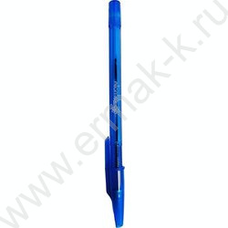 Ручка шар 0,7мм синяя /шестигранный полупрозрачный тонированный корпус с рифлёной грип-зоной NEW | Фото 2