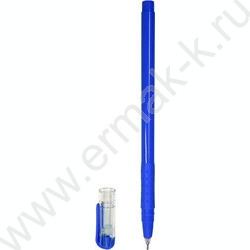Ручка шар 0,5мм синяя "EasyLine" /синий корпус, рифлёная грип-зона NEW | Фото 1
