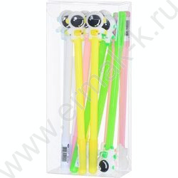 Карандаш ч/гр Вечный.Космонавт /яркий, цветной  корпус /ассорти/,прорезиненный наконечник NEW | Фото 2