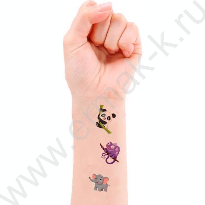 Тату стикеры Животные 2л ОПП-упаковка NEW | Фото 3