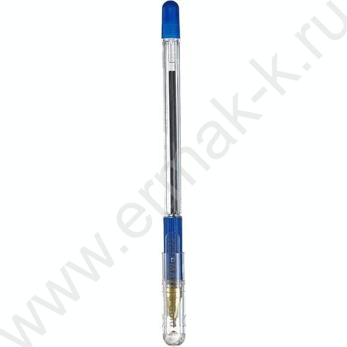 Ручка шар 0,5мм синяя Gold /корпус пл.прозр.,с резиновым грипом, сменный стержень 140мм NEW | Фото 2