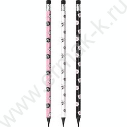 Карандаш ч/гр с ластиком HB Кошачья эстетика /тубус NEW | Фото 1