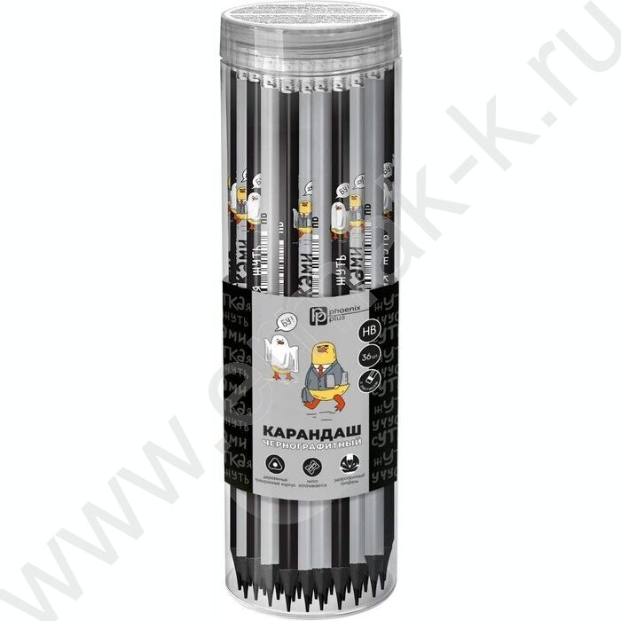 Карандаш ч/гр с ластиком HB Городские истории /тубус NEW | Фото 2