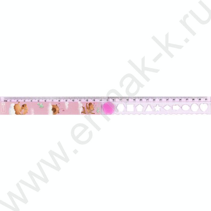 Линейка пл 15-30см Капибара-милашка складная NEW | Фото 2