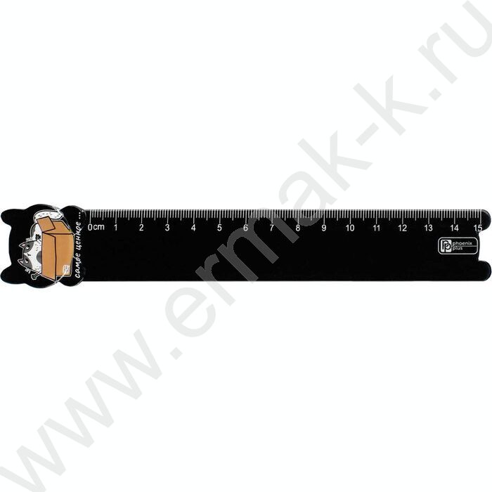 Линейка пл 15см Кот-сокровище NEW | Фото 1