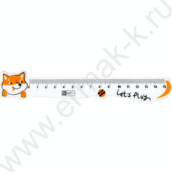 Линейка пл 15см Корги NEW | Фото 1
