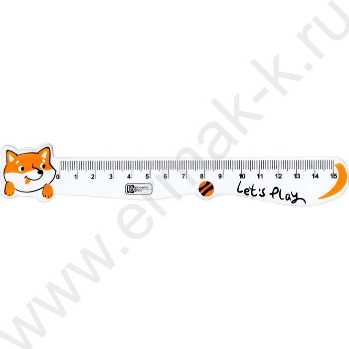 Линейка пл 15см Корги NEW | Фото 1