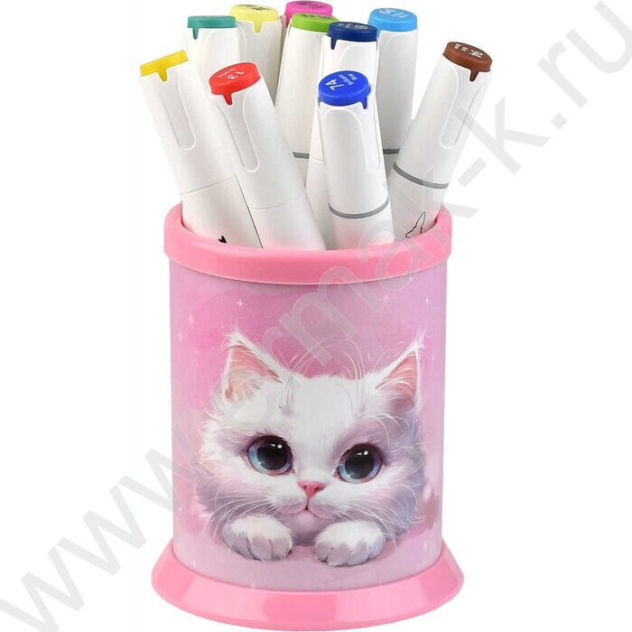 Подставка д/канцелярских принадлежностей  1отд. Белый кот NEW | Фото 5