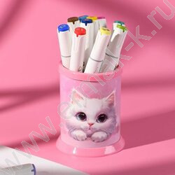 Подставка д/канцелярских принадлежностей  1отд. Белый кот NEW | Фото 6