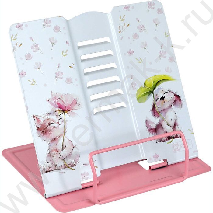 Подставка д/книг метал. Акаварельные зверушки /кол. углов наклона - шесть NEW | Фото 1