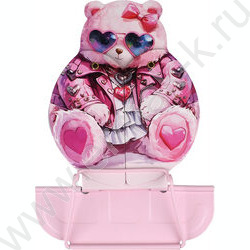 Подставка д/книг метал. Розовый мишка /кол. углов наклона - два,раздвижной механизм для больших  NEW | Фото 3