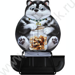 Подставка д/книг метал. Хаски с печеньками /кол. углов наклона - два,раздвижной механизм для бол NEW | Фото 3