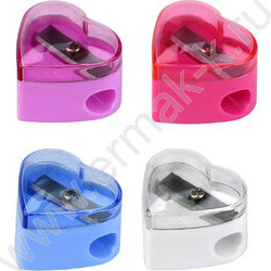 Точилка 1отв. пластик "Розовый мишка" /с контейнером /ассорти NEW | Фото 1