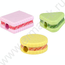 Точилка 1отв. пластик "Балерина с бантом" /с контейнером /ассорти NEW | Фото 1